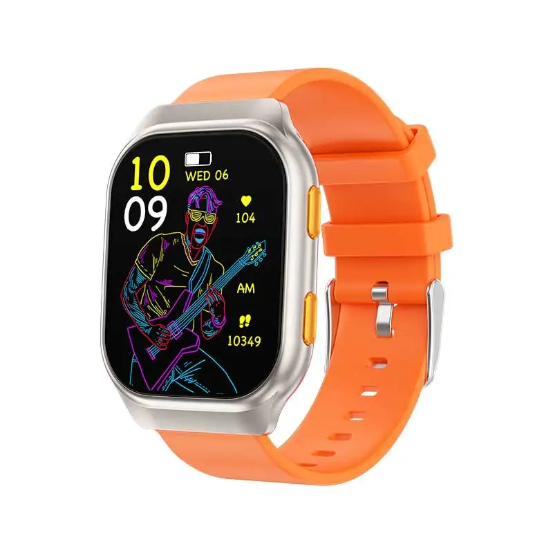 SWL FW16E Super Narrow Bezel Amoled HD Display Bluetooth Call Measure Multiple Skin Tones Heart Rate Oxygen Glucose Smart Watch