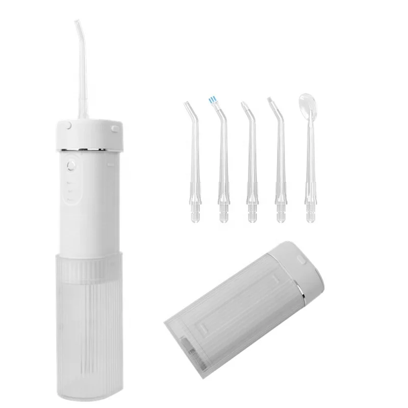Newest Design Mini Portable Water flosser with retractable water tank Three modes Mini water dental floss