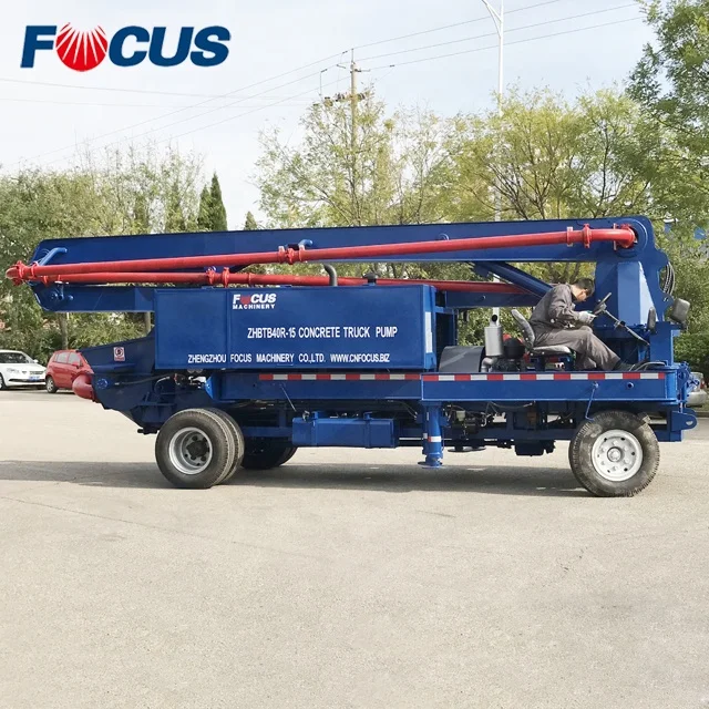 Cheap Price Diesel Concrete Truck Mounted Line Pump On Sale