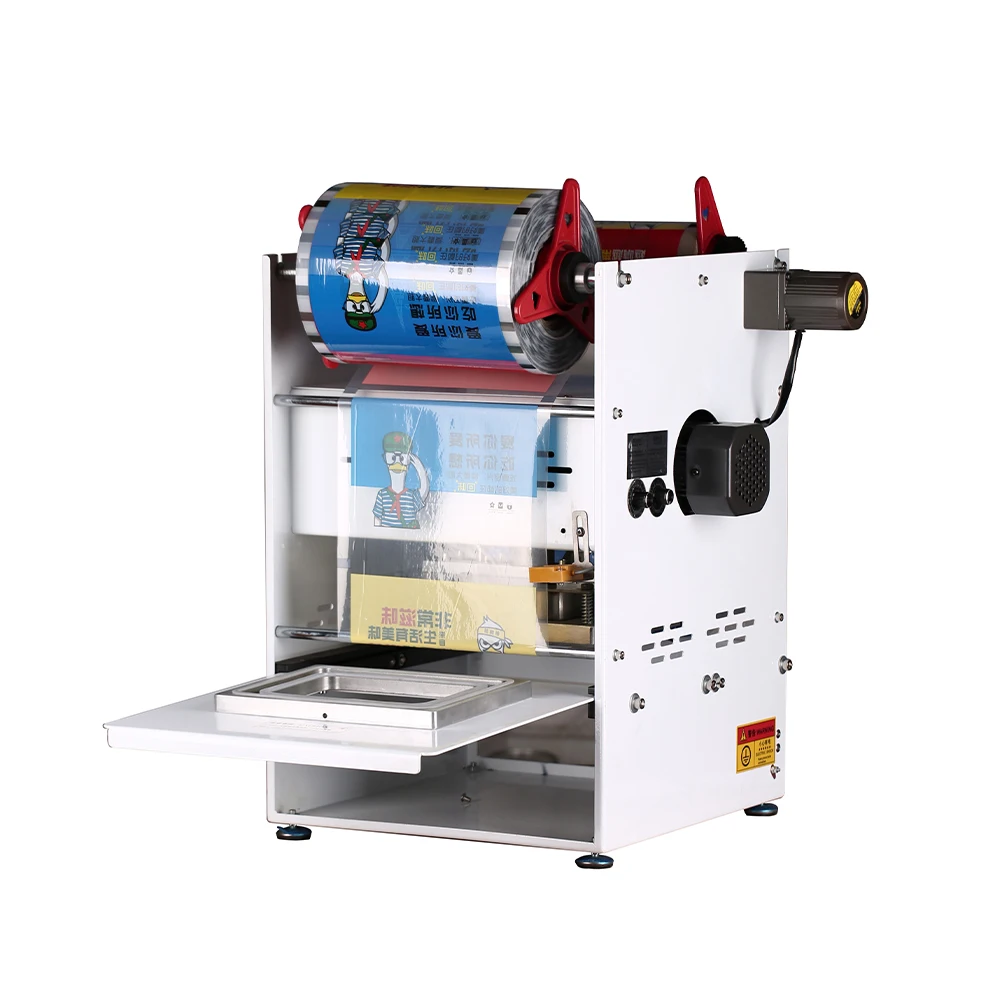 Compartment Benchtop Blister Packaging Manual Food Tray Sealer Sealing Machine