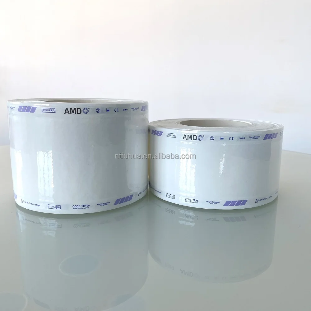 Tyvek Roll Pouch Bag Plasma Sterilization Packaging 350mm*70m