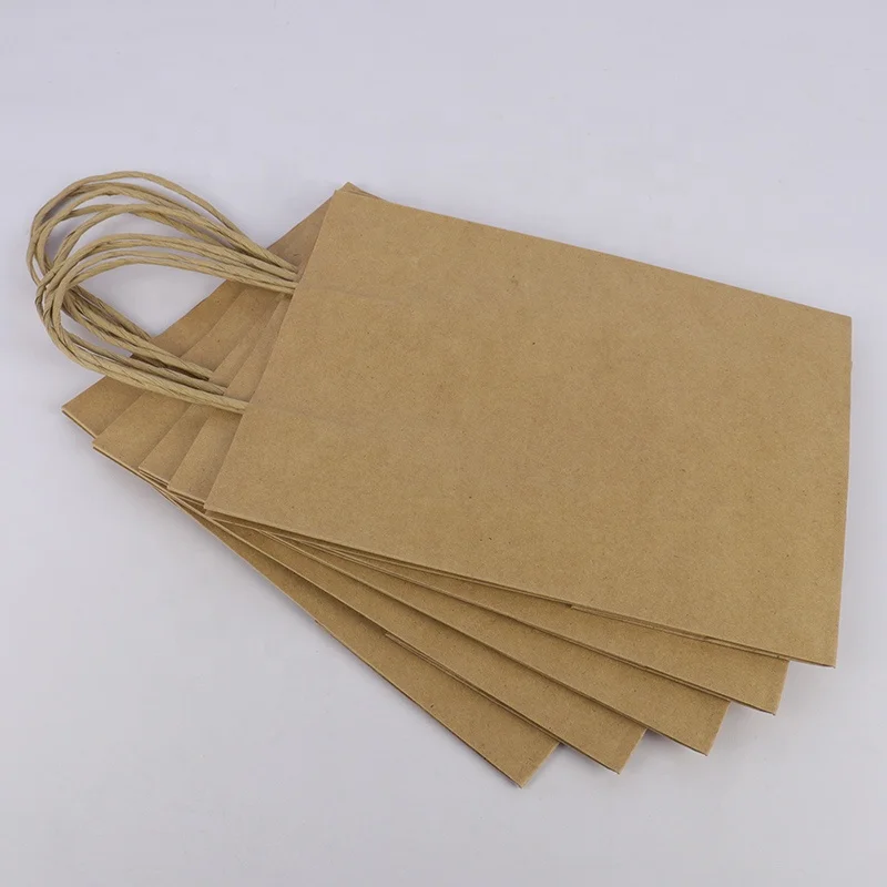 Retail Coffee Shop Takeout Paper Bag with Handle Coffee Tea Juice Packaging Paper Bags Hot Selling Colorful Printing Kraft Paper