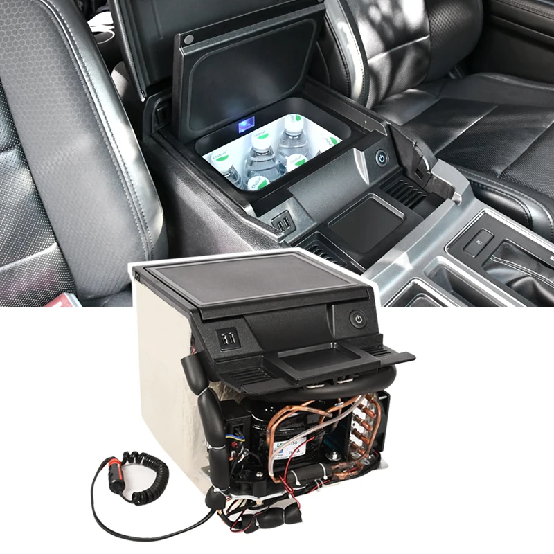 8L  portable car refrigerator freezer camping fridge cooler for 2018+Ford Expedition