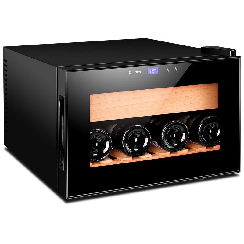 150pcs Spanish Cedar Sleeve Humidor Box Black or Wood Grain Color Compressor Cigar Cooler Cabinet