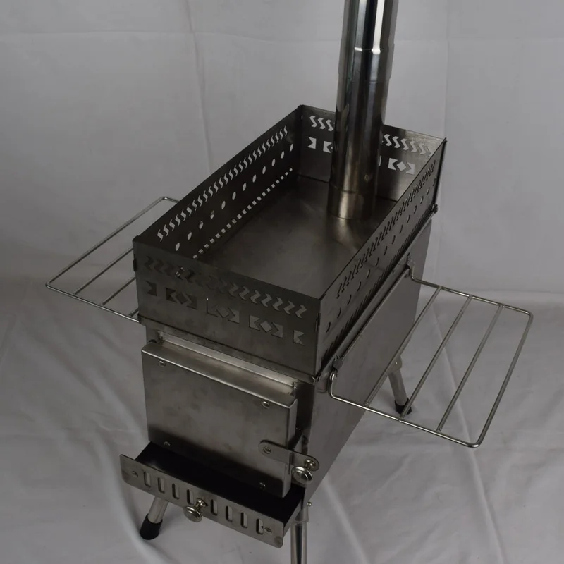Outdoor Lightweight Camping Wood Stove Portable Outdoor Folding Wood Stove Detachable  Wood Stove