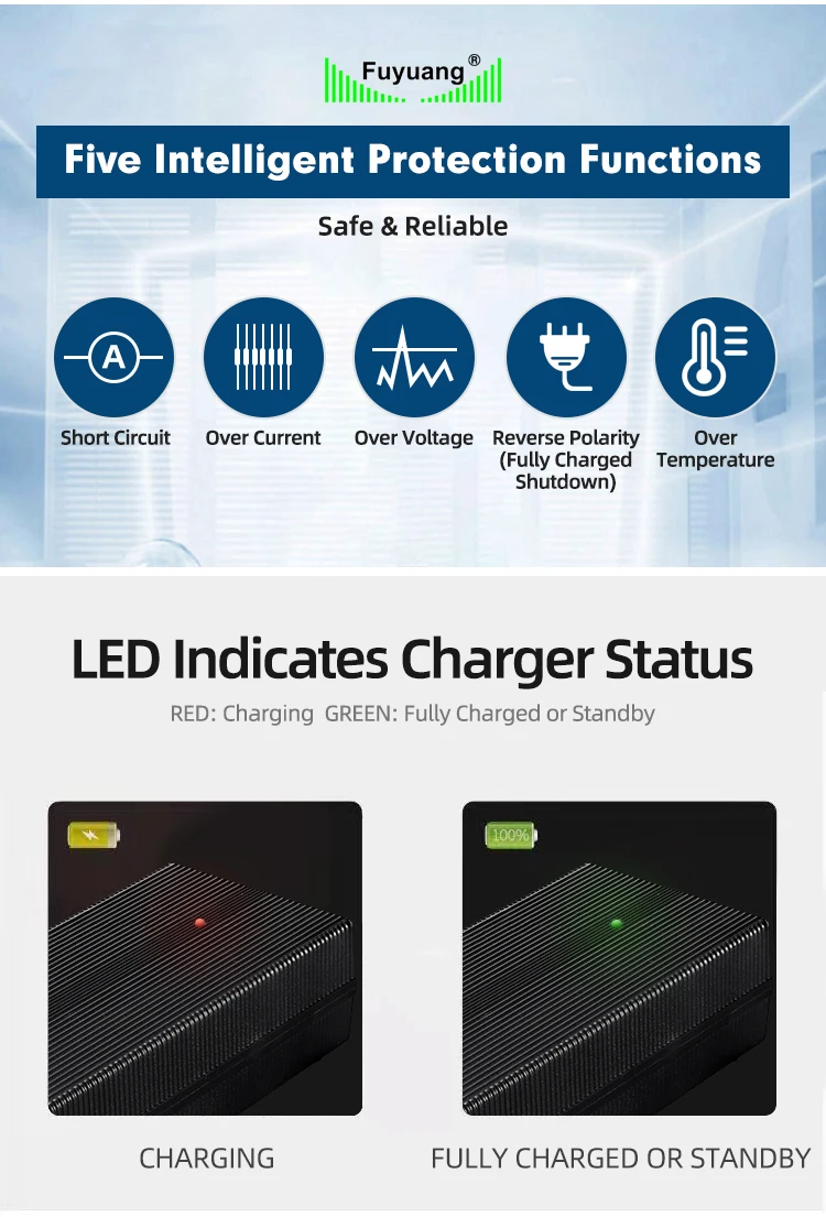 Fuyuan FY4202000 Smart 5521 42v 2a electric scooter battery charger 36v lithium battery charger 42v 2a