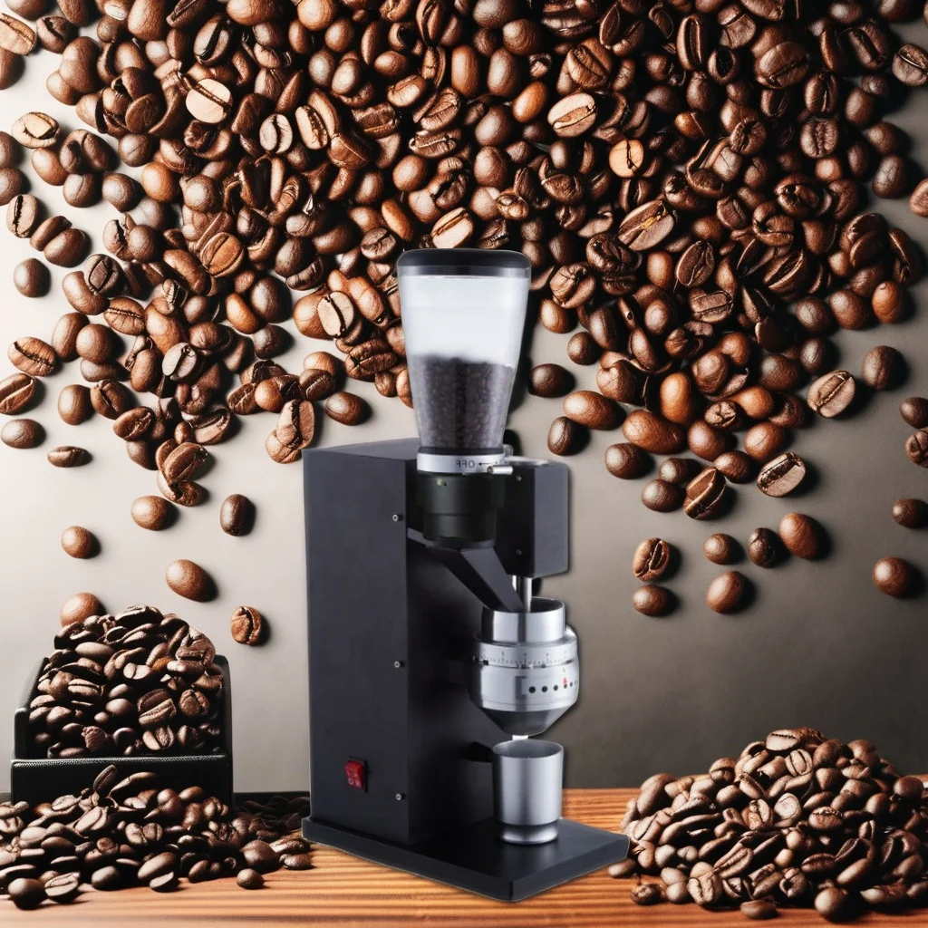 Automatic Electric Commercial italian coffee grinding machine 83MM burr coffee grinder with imported tapered blade