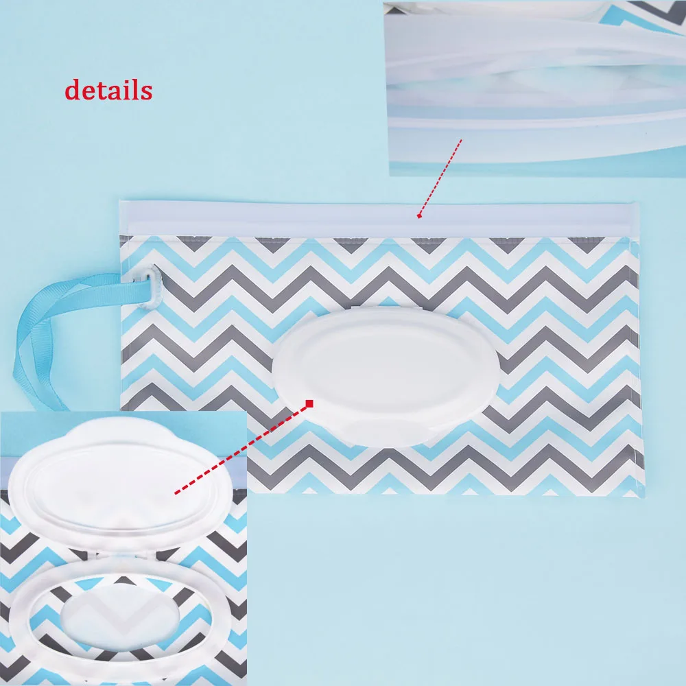 Eco Friendly Easy Carry Wipes Container Portable EVA Wet Wipes Flip Extraction Bag
