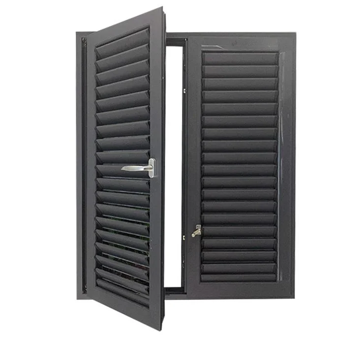 Outside Frame Aluminium Profile Aluminum Louver Aluminum Alloy Roller Shutter Window Horizontal adjustable Louver Windowd