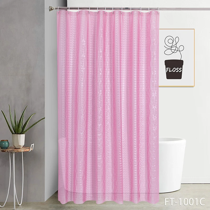 Оптовая продажа, занавеска для душа для ванной комнаты 3D PEVA с принтом