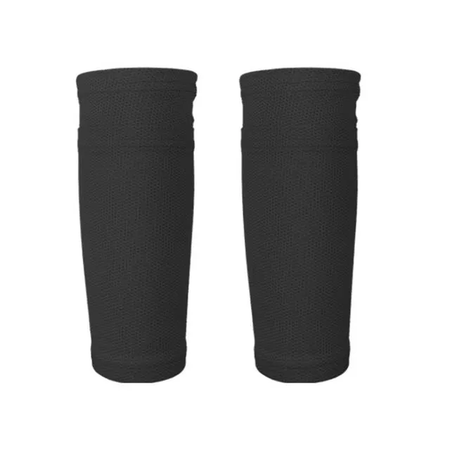 Wholesale elastic breathable compression soccer shin guard pad compression sock sleeves