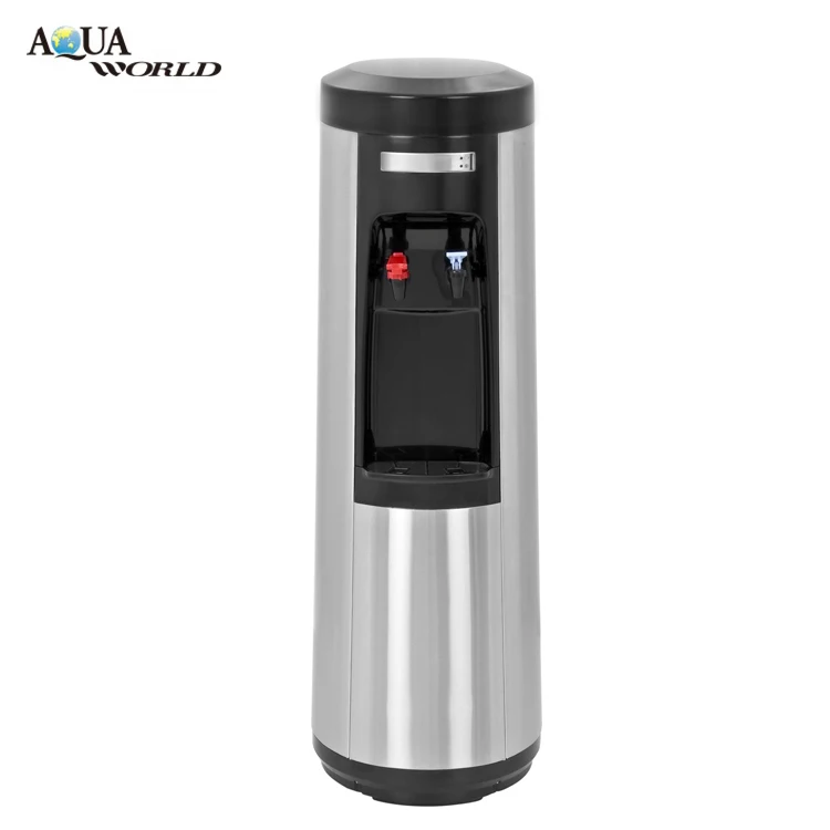 Small bar filtration cold hot water dispenser stainless steel vertical water dispenser