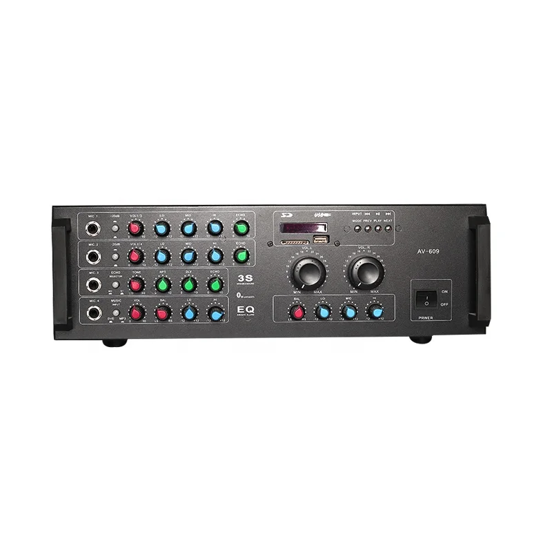 Mixer For Karaoke Mixing Amplifier With USB and SD card slot