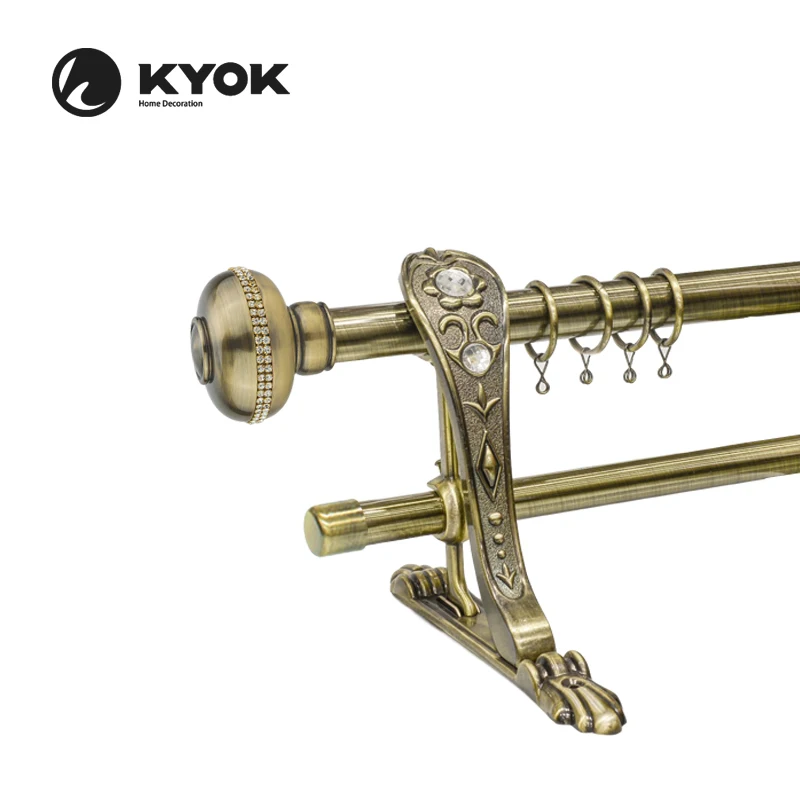 kyok алюминиевый карниз для штор дешевая цена 2 м карнизы и рельсы для домашнего декора