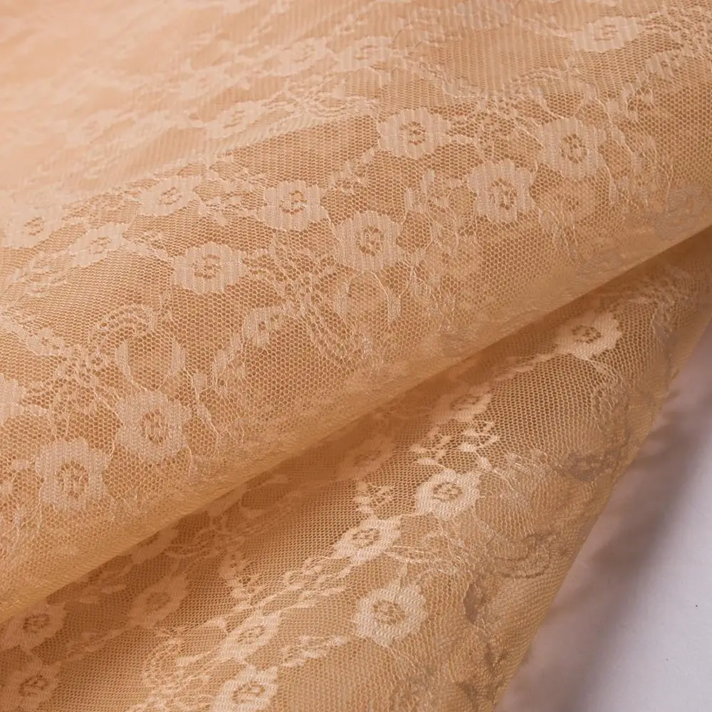 Excellent quality embroidered flower kintted polyester 3d hard tulle mesh fabric
