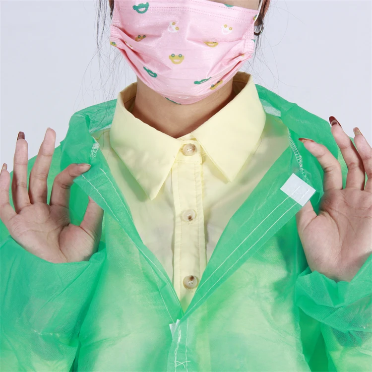 lab gown protective coverall coat uniform disposable coveralls green chemical 25g CN HUB industrial working overalls