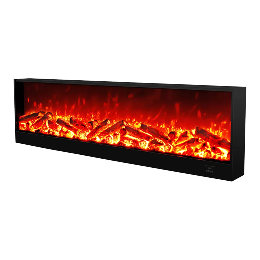 3D custom decorative simulated flame fireplace embedded electric fireplace American home artificial fireplace