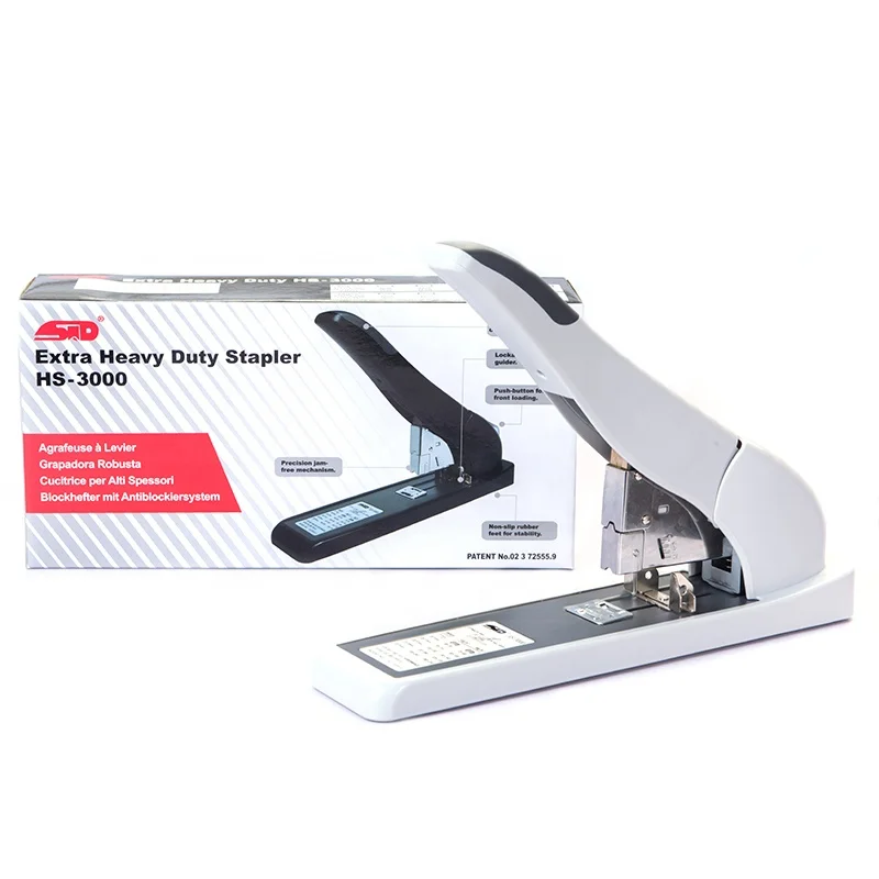 HS-3000 Office Stapler 210 Sheet Capacity Stapler No.23/8,23/10,23/13,23/15,23/17,23/20,23/24 Staples Extra Heavy Duty Stapler