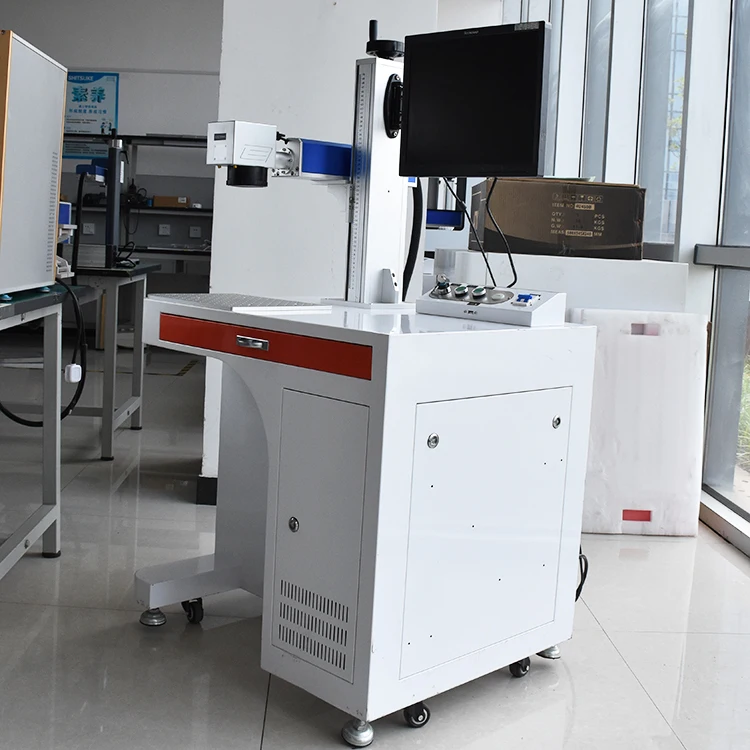 Free shipping sunglass cable wuhan fiber color laser marking machine price