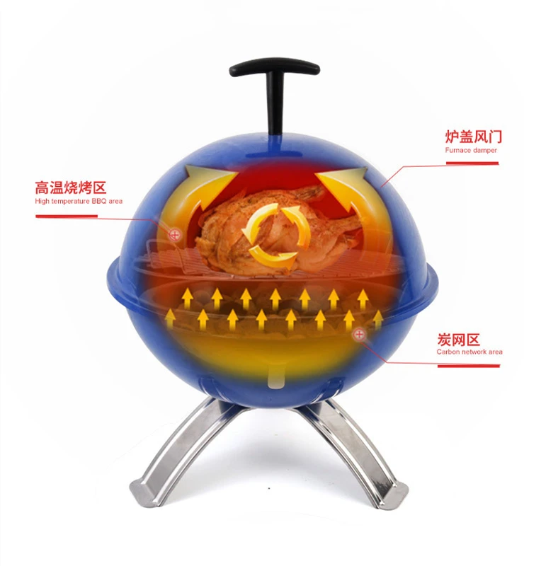 Jiashida Best Quality Charcoal Oven Grill Portable Barbecue Charcoal Stove Outdoor Barbecue Grill