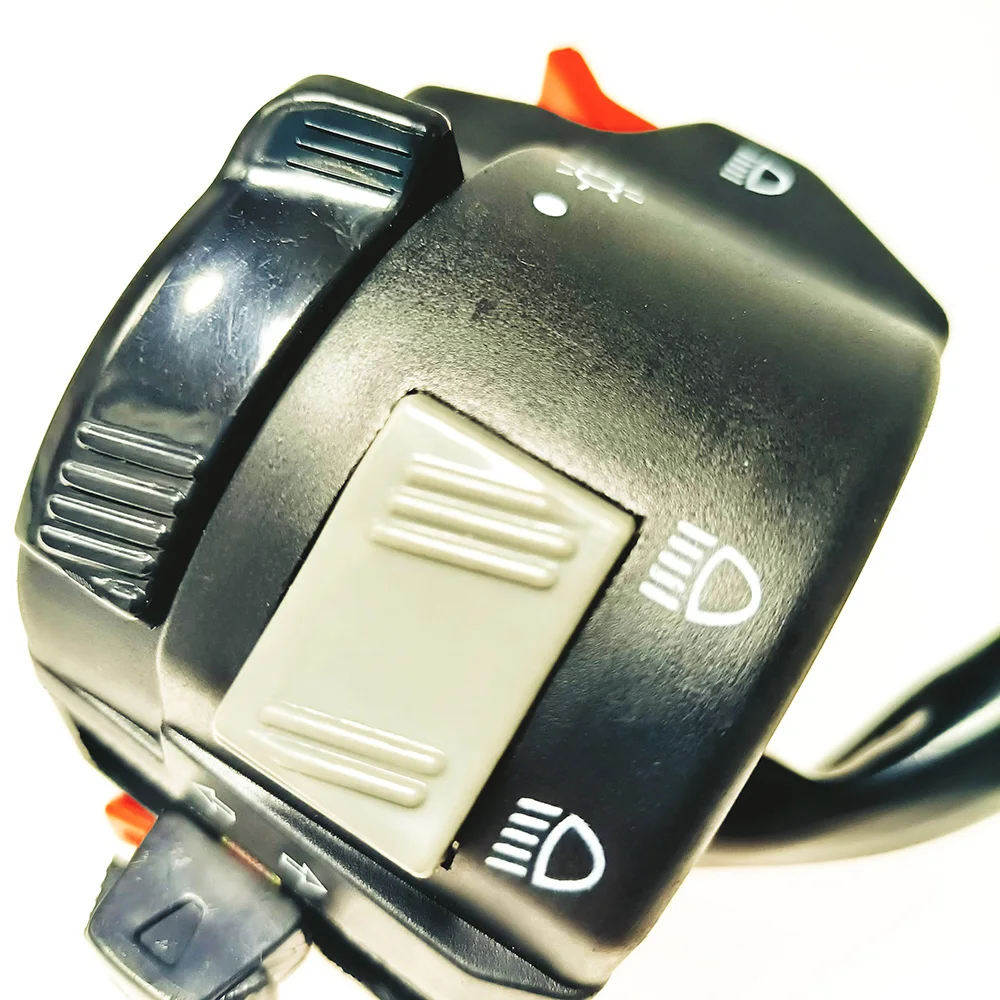 Aluminum Motorcycle Handlebar Handle Bar Switch Light ON OFF Button 5 Functions Control