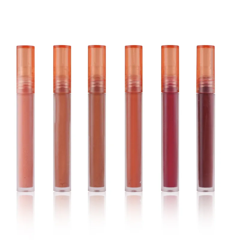 Private Label Vegan Cruelty Free Nude Color 6 Colors Velvet Lip Tint Liquid Matte Lipstick