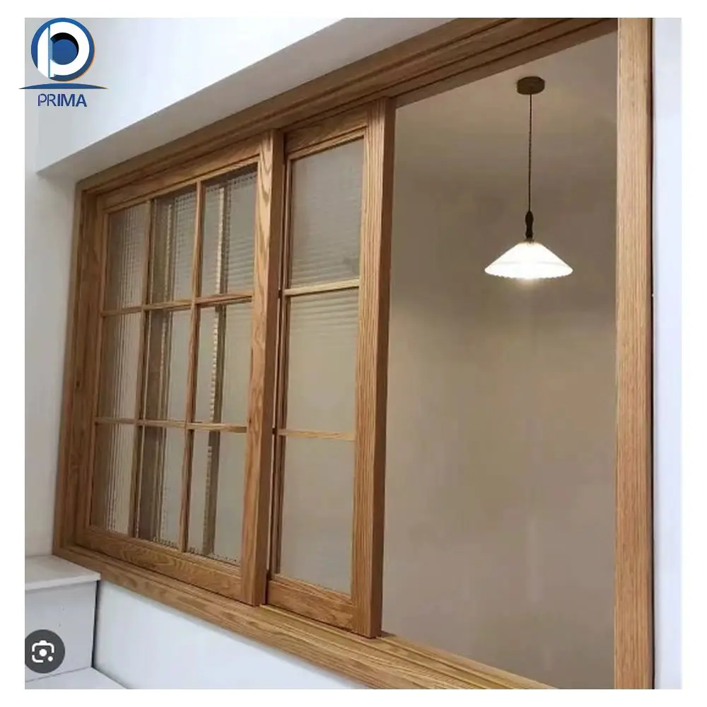Prima Best Modern Wooden Windows For Modern Homes Top Quality Thermal Break Glazed Galss Wooden Windows