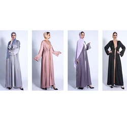 Abaya женское мусульманское платье Дубай 2021Jilbab Abayas Турецкая абайя Burkha для женщин верхняя