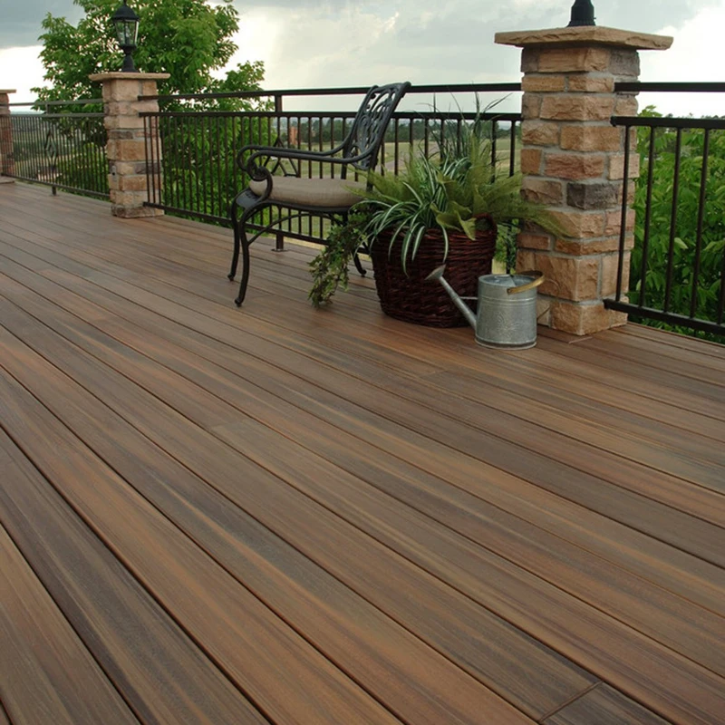 Hot sale New Seamless WPC Wood Decking Modern European Design Anti-Slip Outdoor Garden Flooring