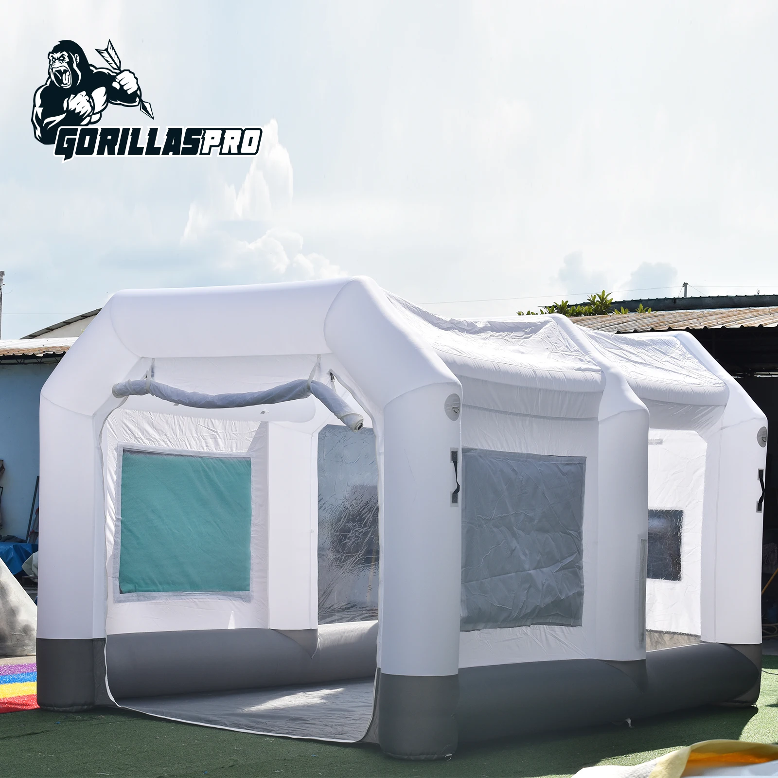 Горячая Распродажа, портативная надувная покрасочная камера GORILLASPRO для покраски автомобиля