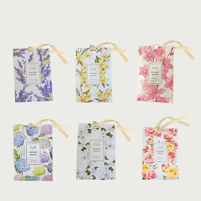 Lavender Sachets for Drawers and Closets, Color with Fresh and Elegant Lavender Aroma, Dried Lavender Flower Sachets