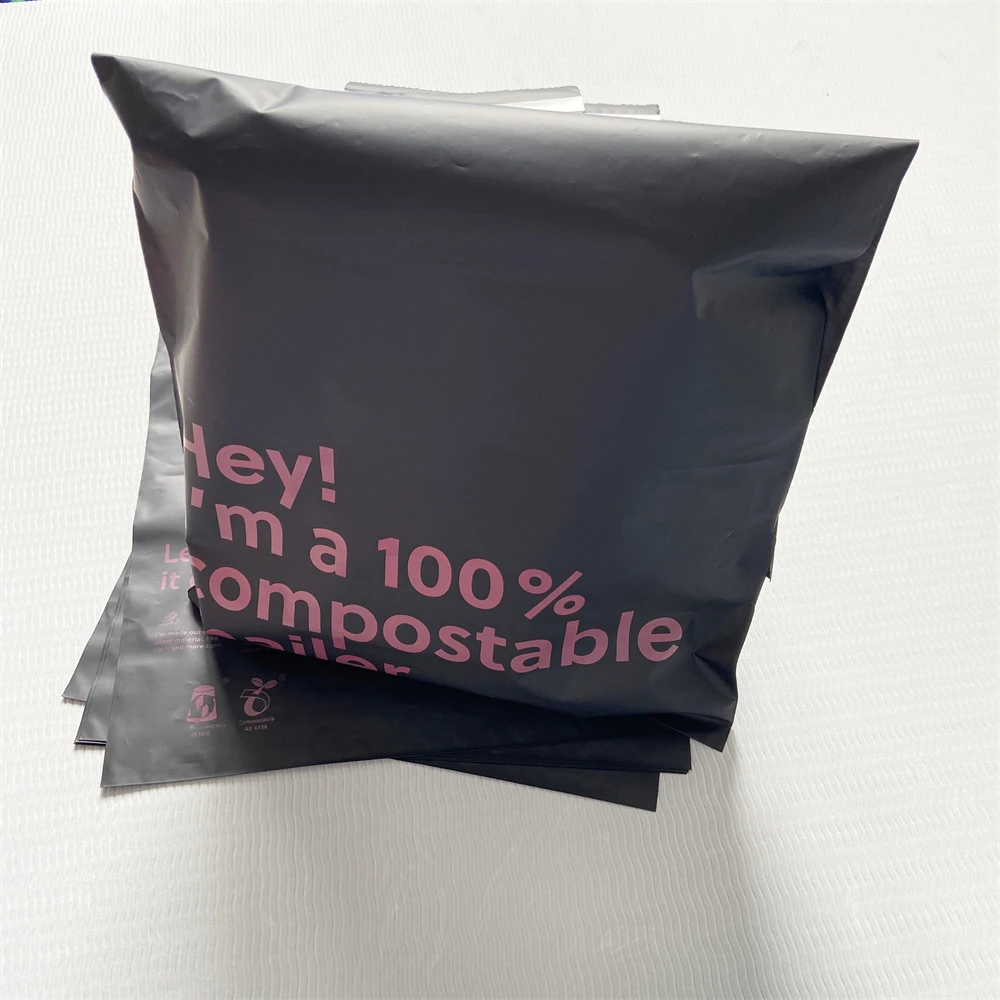 100 Biodegradable Corn Starch Courier Bag Single Tape Clothing Express Mailers Shipping Mailing Bags For Shoes Clothes