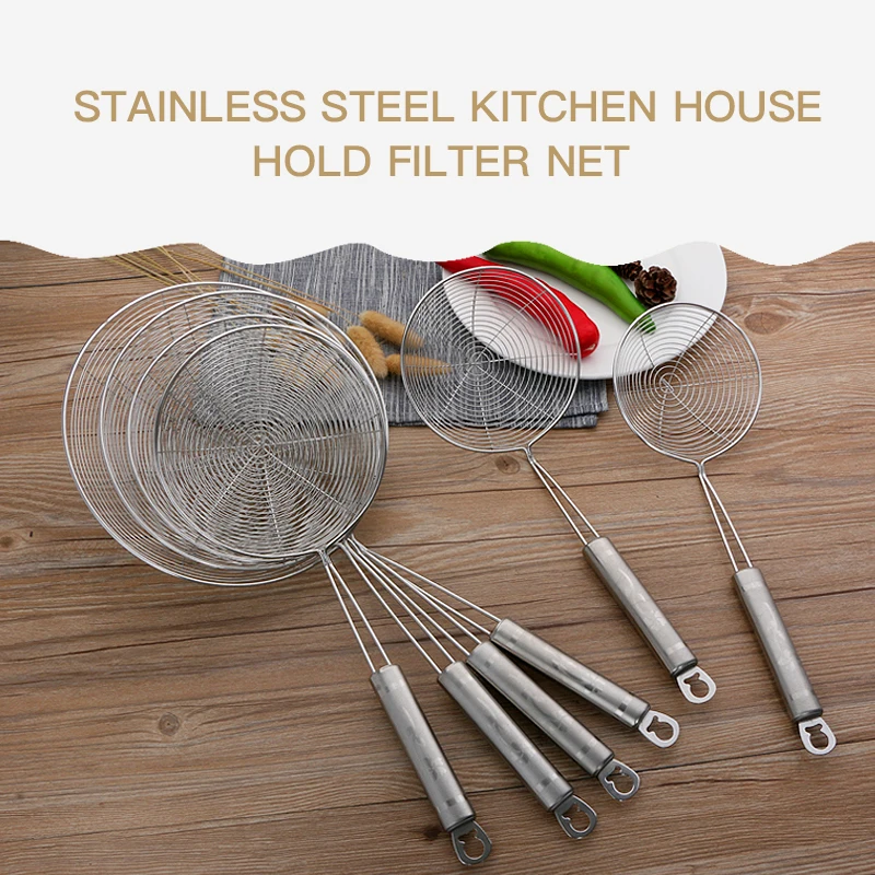 High quality  filter  fried  foods noodle strainer  household kitchen utensils stainless steel strainer