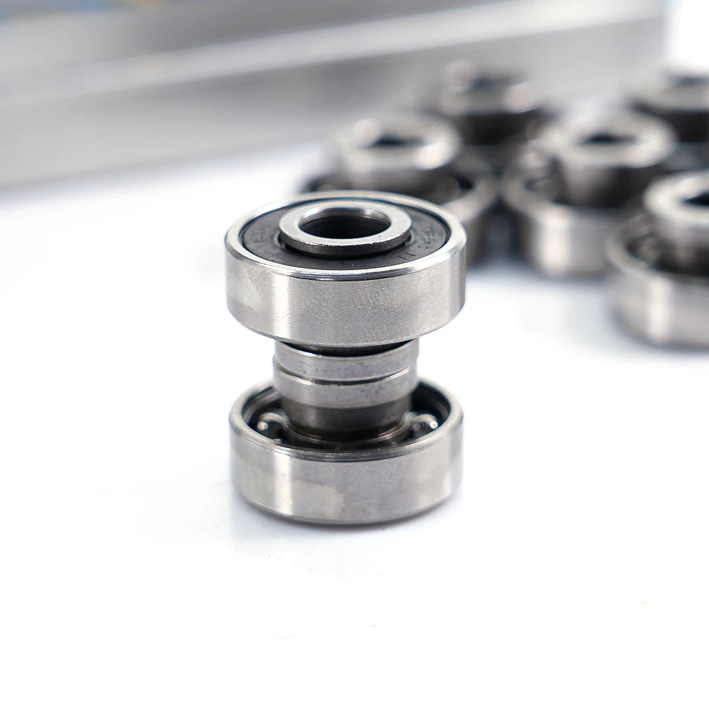 High Quality Custom ABEC 11 Custom high speed 608 deep grove titanium chrome steel skate Skateboard Bearings
