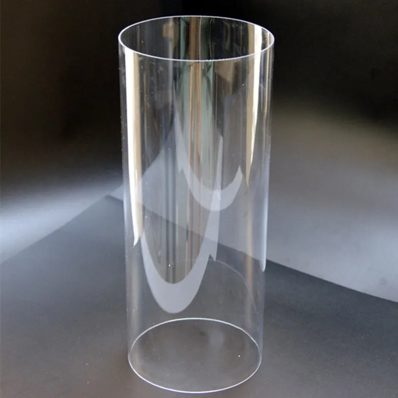 Wholesale Custom size large diameter Transparent heat resistant  High Borosilicate Glass Tube