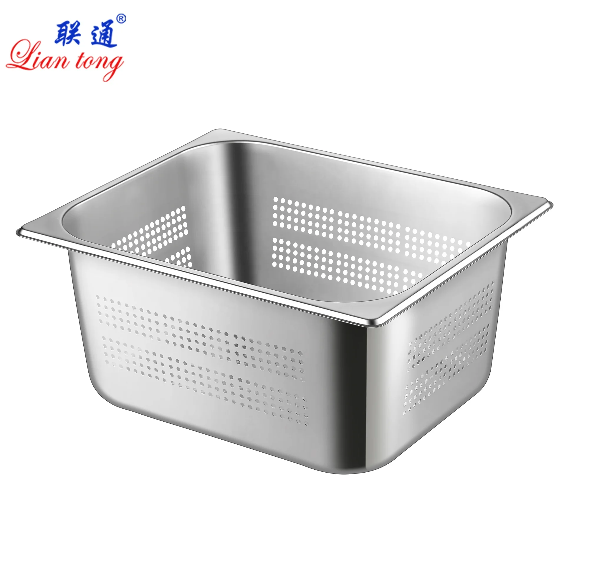 High quality Stainless steel SUS304 perforated  gn pan gastronorm pan with hole
