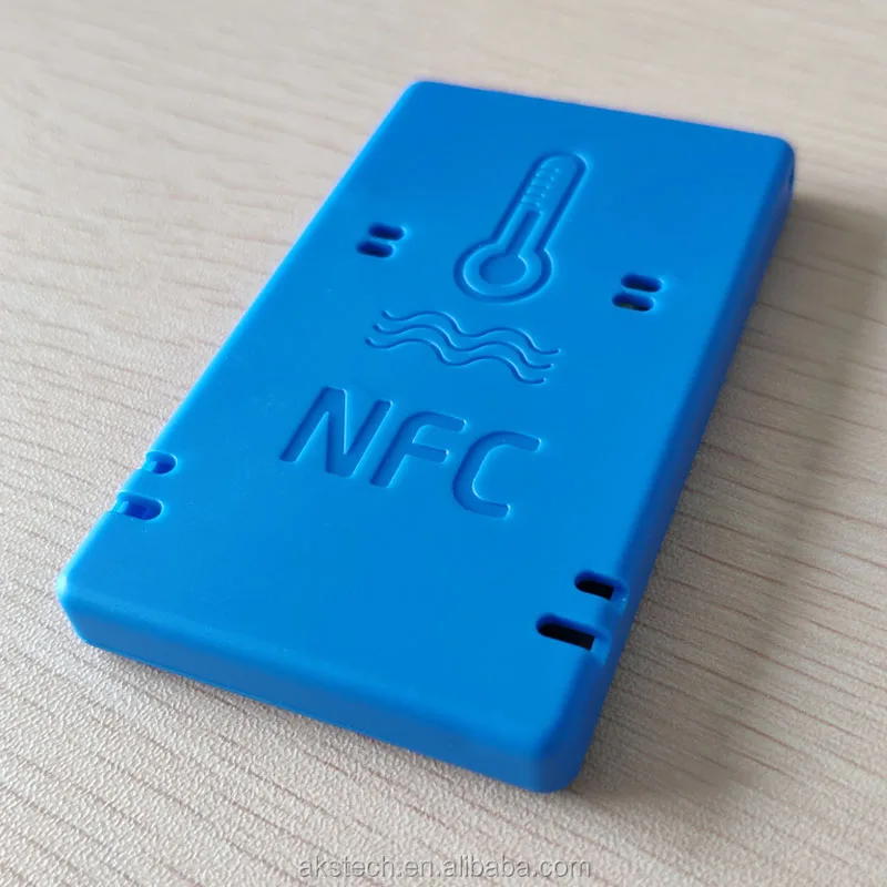 Cold Chain Storage NFC Temperature Humidity Data Logger Mini Reusable Temperature Sensor for Container