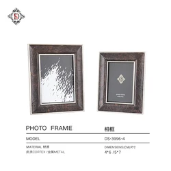 Photo frame custom creative leather line photo frame set 6 inch 7 inch Nordic home decoration desktop picture frame ornaments