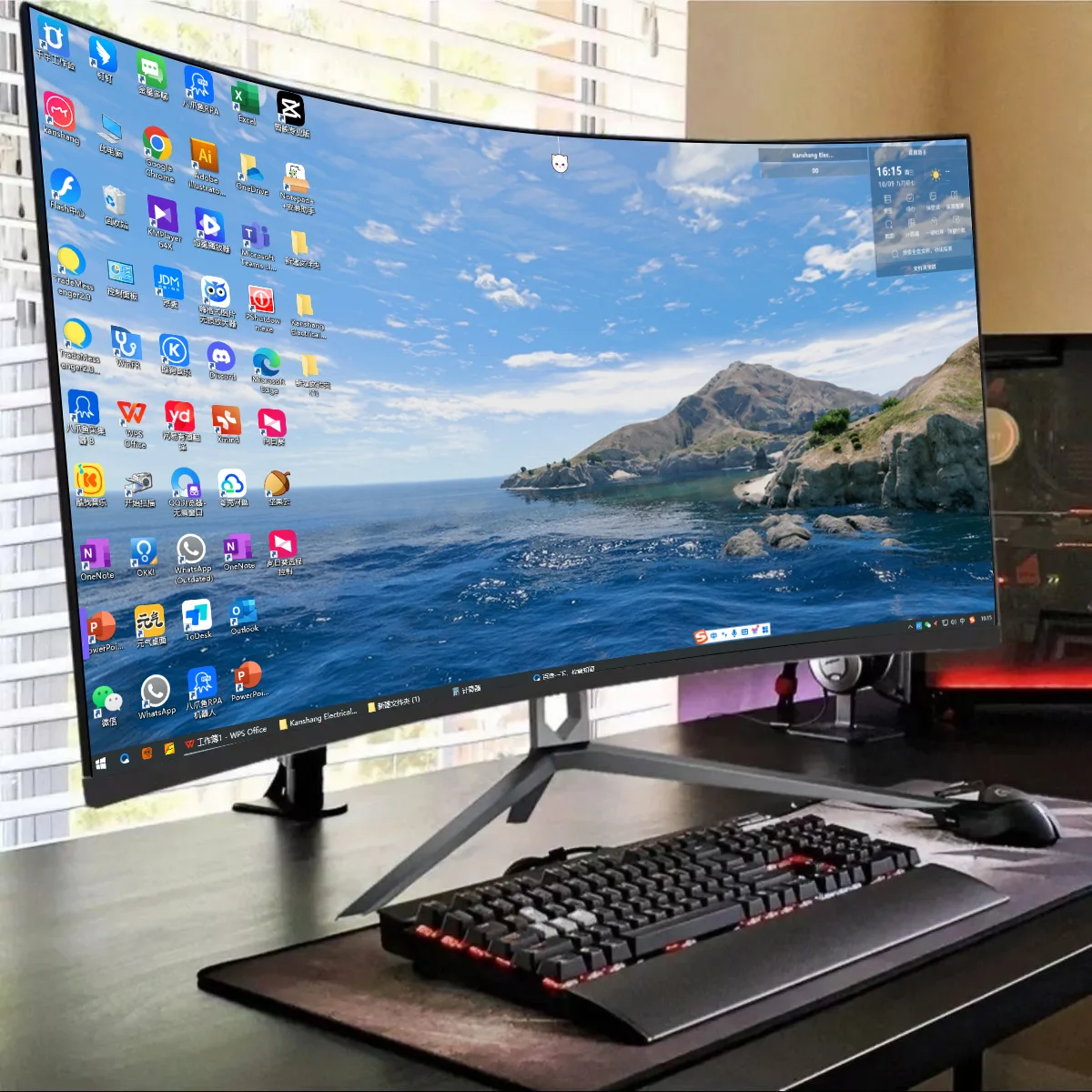 165 Гц настольный компьютер изогнутый 19 19 дюймов 24 27 разрешение широкоформатный Rgb широкий Usb игровые Мониторы 17 дюймов компьютер 27 дюймов