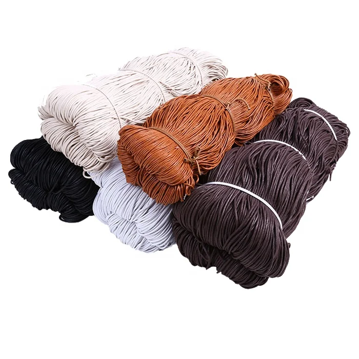 Flat Waxed Braided Cotton Rope for Shoelace