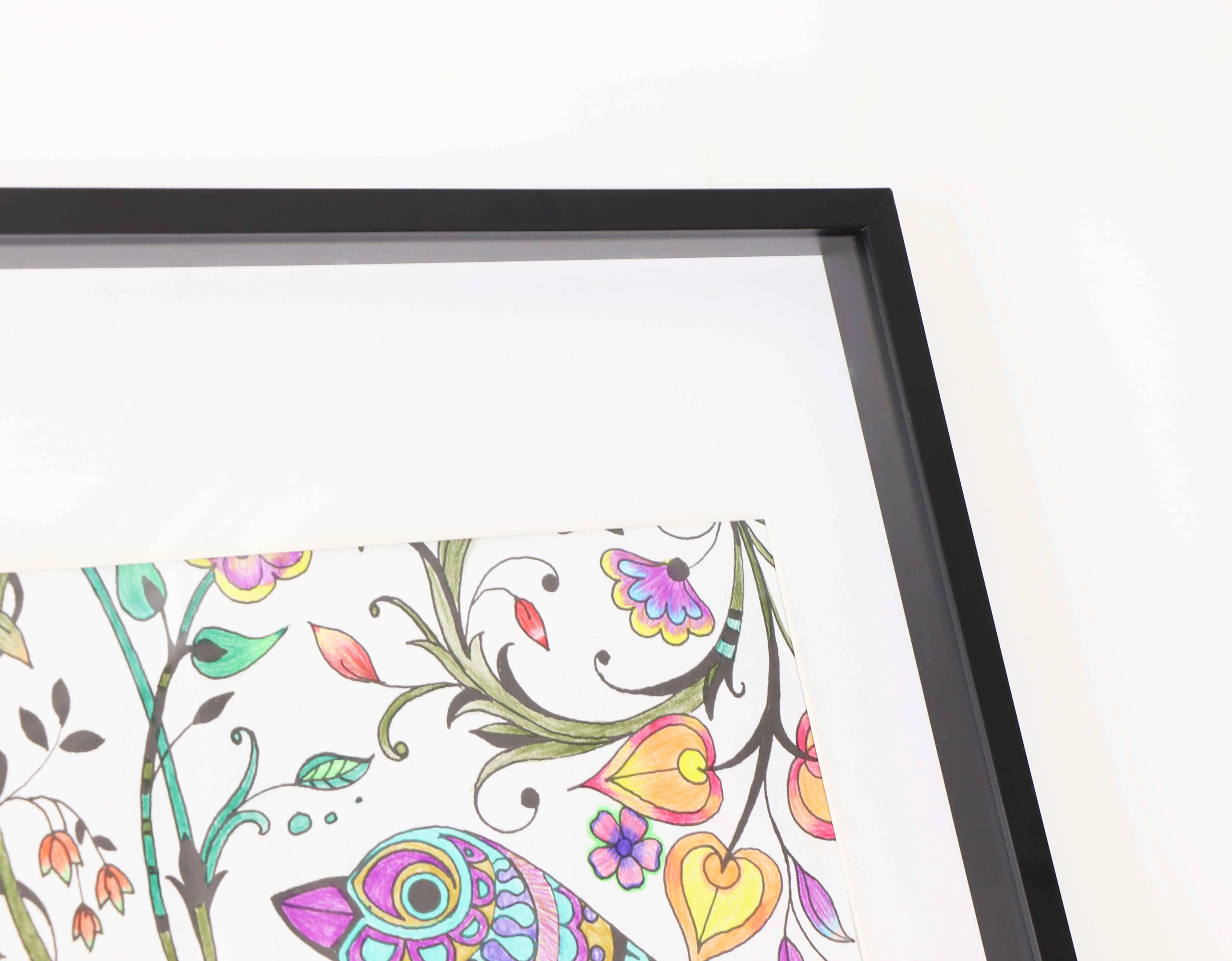 24x36inches shadow box frame, Solid wood picture frame, Deep frame art