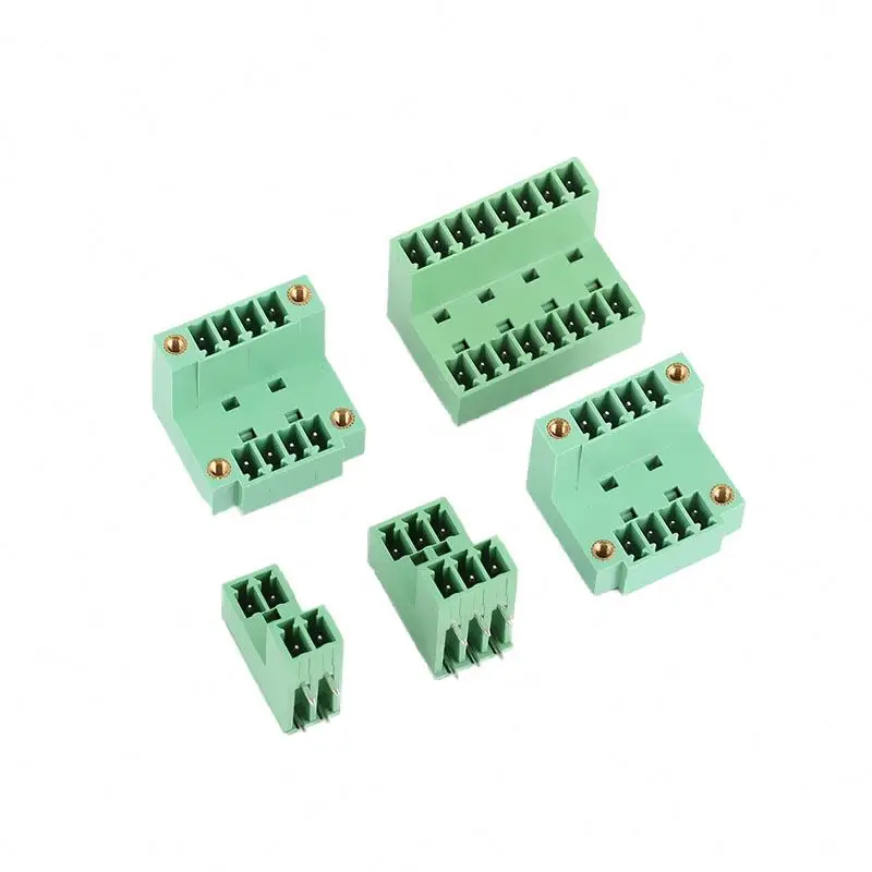 300V rated voltage 3 pole pc mount pluggable terminal block socket