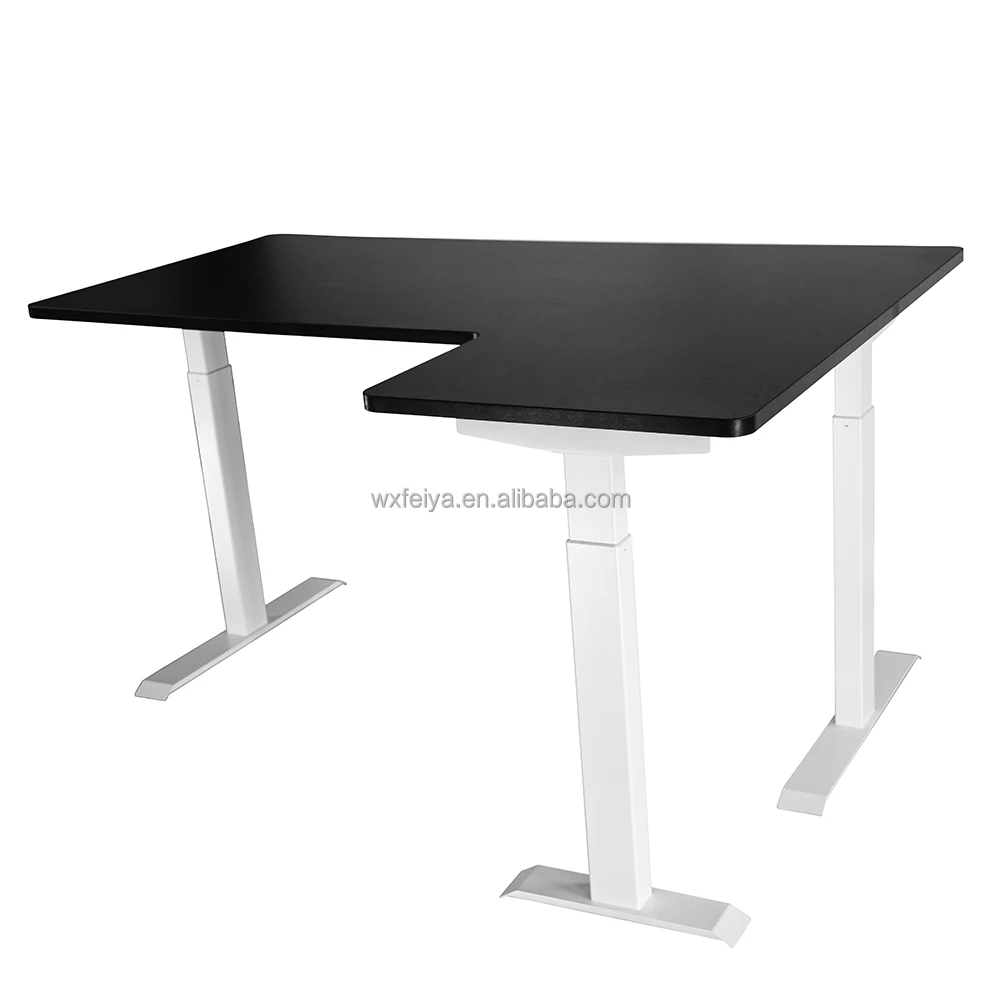 adjustable table legs with linear actuator electric height computer desk