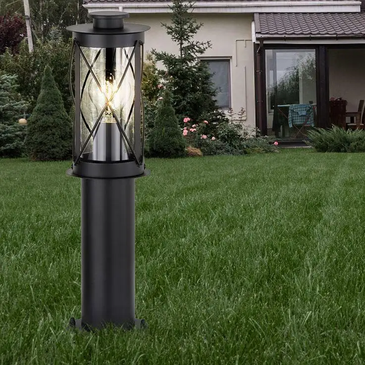 landscape waterproof twine stainless steel external e27 bollard lawn light for outdoor garden