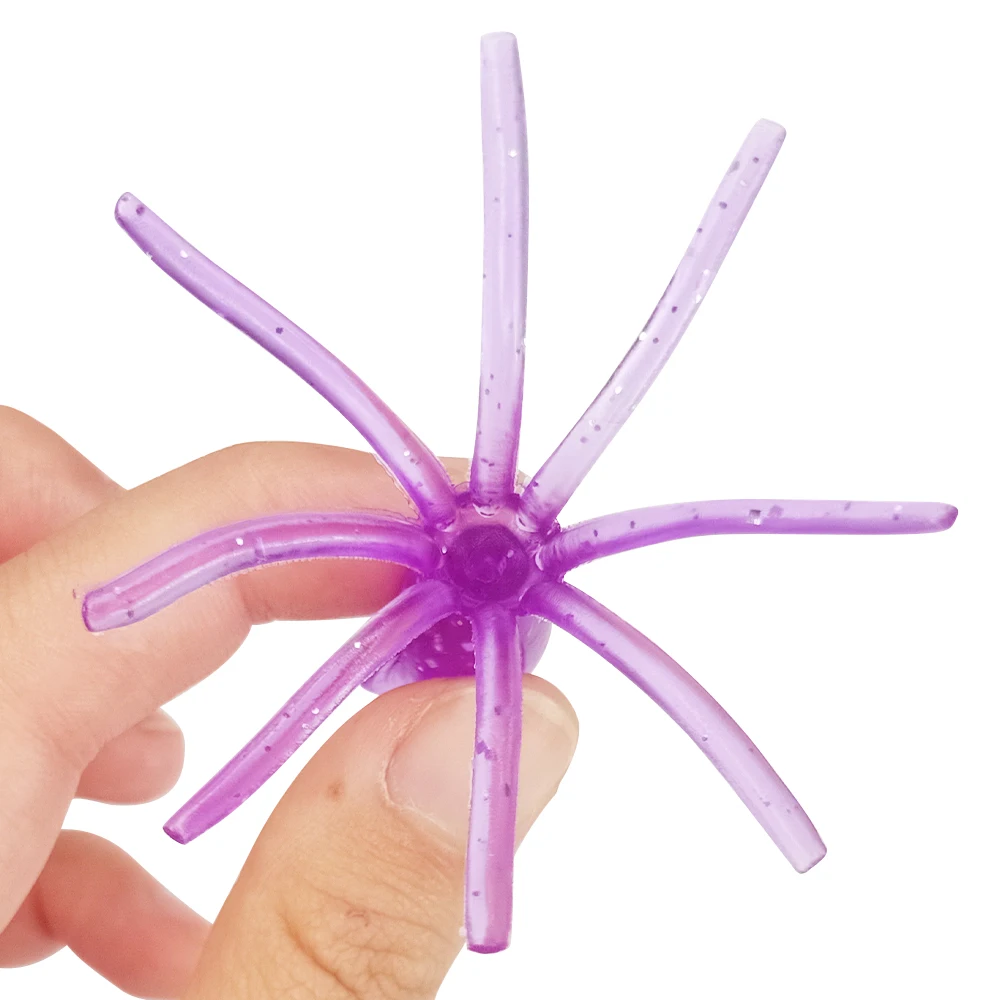 Octopus Fishing Lure Squid Fishing Lure 4cm 6.5cm 8.5cm Souple Soft Plastic OEM Attracting Fish Artificial Soft Bait 4/6.5/8.5cm