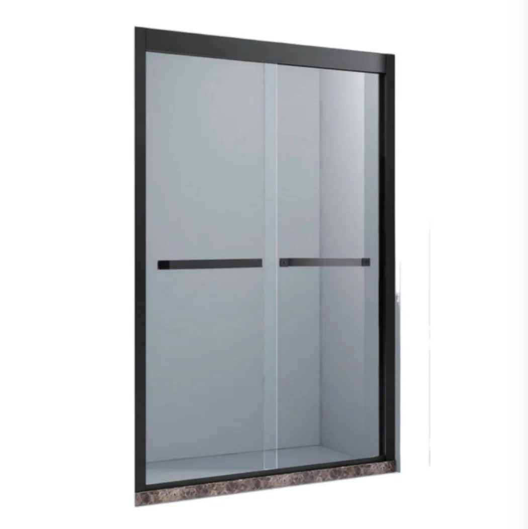 Foshan Double Sliding Doors Shower doors With Black Frame