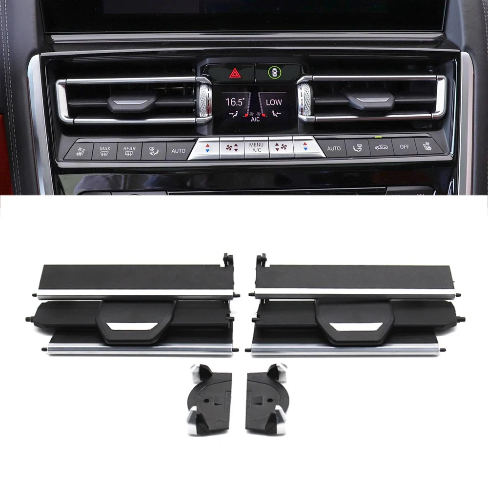 LHD RHD Car Front Central Air Conditioning AC Vent Grille Outlet Clip Repair Kit For BMW 8 Series G14 G15 G16 F91 F92 2017-2022