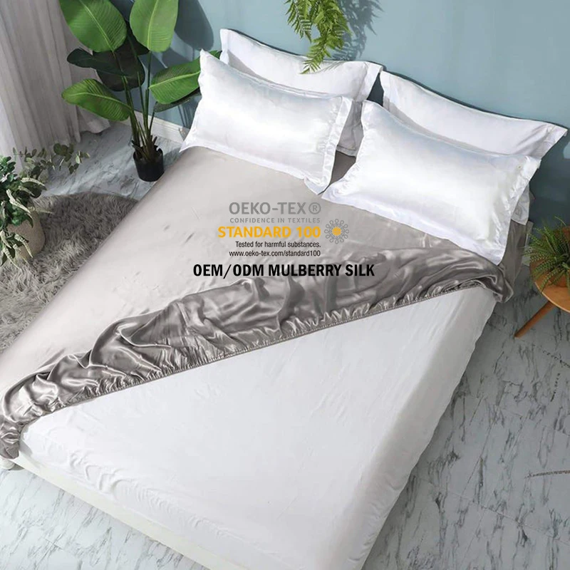 Best-Selling 100% Mulberry Silk Duvet Cover Bedding Set Reliable Quality 4pcs Sizes King and Queen 19 22 25mm for Home Hotel