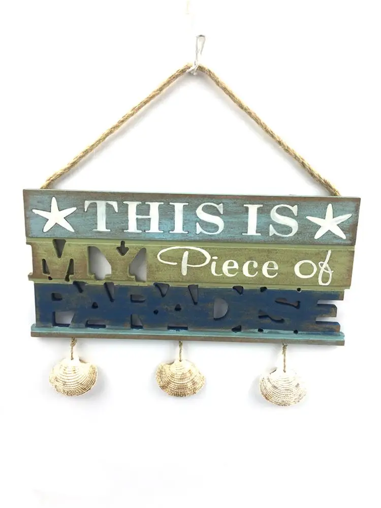 
Best selling promotional price wall hanging home wooden nautical decoration design plaque 