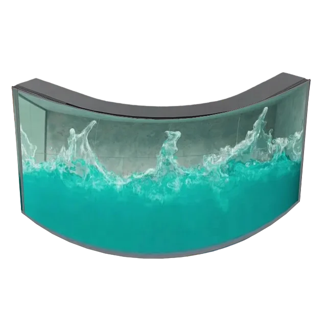 Glasses-Free Curved 3D Outdoor Digital Billboard Display Waterproof And Durable Naked Eye LED Advertising